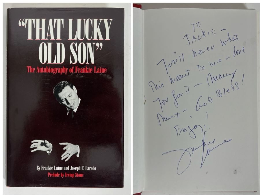 Signed Book 'That Lucky Old Son' The Autobiography Of Frankie Laine Signed By Frankie Laine [Photo 1]