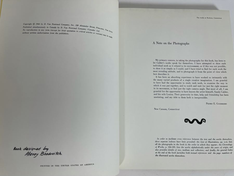 1966 First Edition Book Calder Text By H. H. Arnason Van Nostrand [Photo 6]