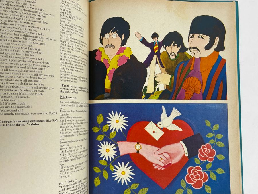 1969 First American Edition The Beatles Illustrated Lyrics Book By Alan Aldridge [Photo 13]