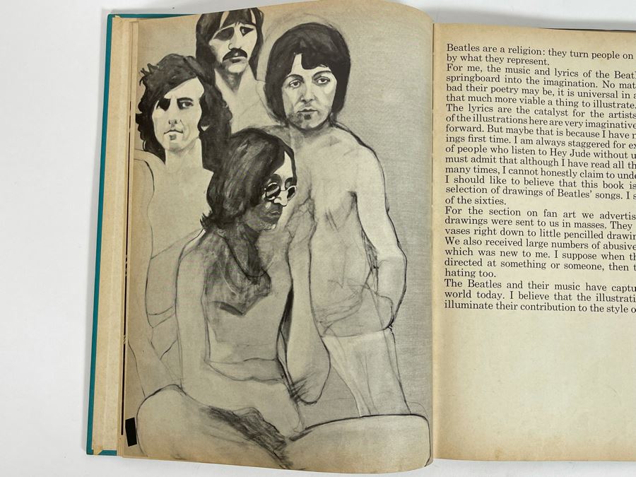 1969 First American Edition The Beatles Illustrated Lyrics Book By Alan Aldridge [Photo 10]
