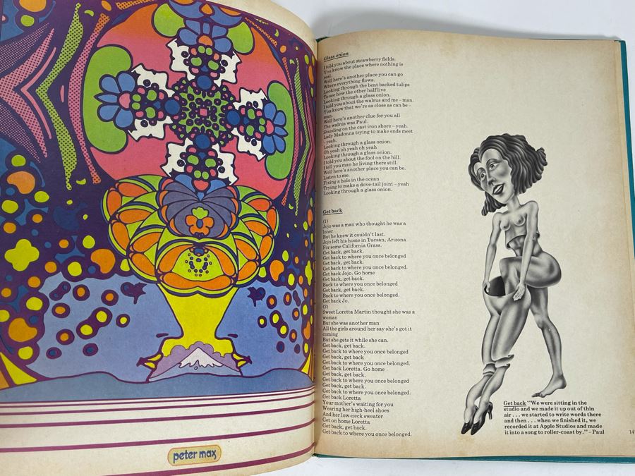 1969 First American Edition The Beatles Illustrated Lyrics Book By Alan Aldridge [Photo 14]