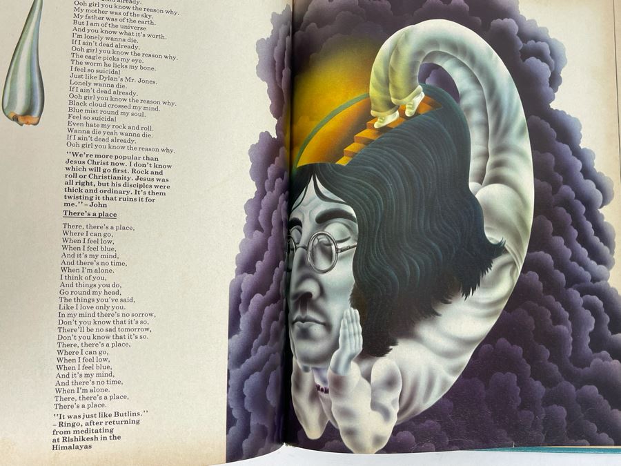 1969 First American Edition The Beatles Illustrated Lyrics Book By Alan Aldridge [Photo 15]