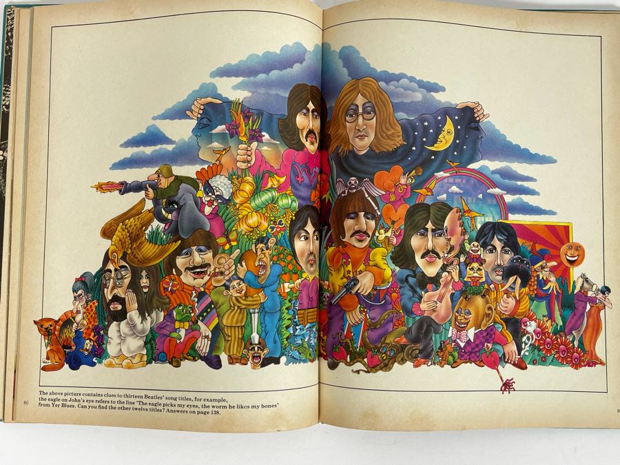 1969 First American Edition The Beatles Illustrated Lyrics Book By Alan Aldridge 3102