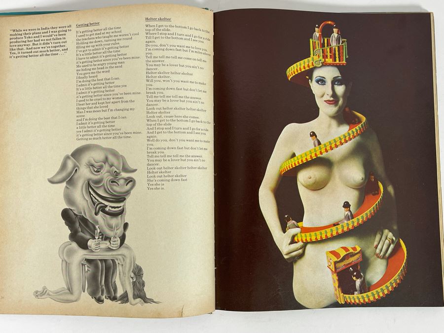 1969 First American Edition The Beatles Illustrated Lyrics Book By Alan Aldridge [Photo 11]