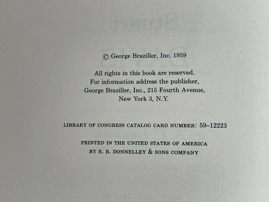 First Edition 1959 Book Stuart Davis By E.C. Goossen George Braziller Personalized And Signed By Irving Stone [Photo 7]