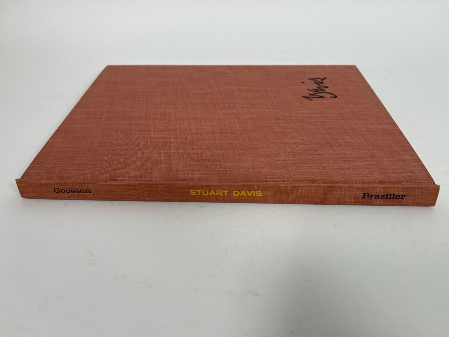 First Edition 1959 Book Stuart Davis By E.C. Goossen George Braziller Personalized And Signed By Irving Stone [Photo 3]