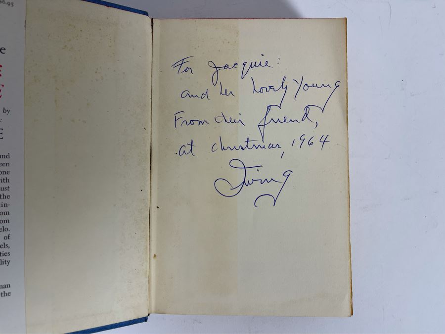 Signed Book Two Faces Of Love Lust For Life And Immortal Wife Signed By Irving Stone [Photo 6]