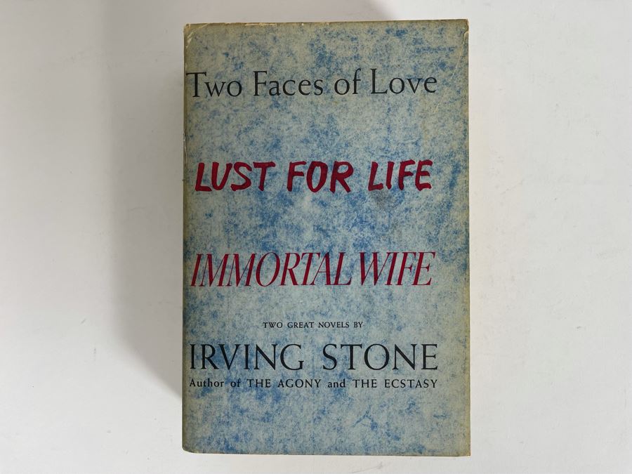 Signed Book Two Faces Of Love Lust For Life And Immortal Wife Signed By Irving Stone [Photo 2]