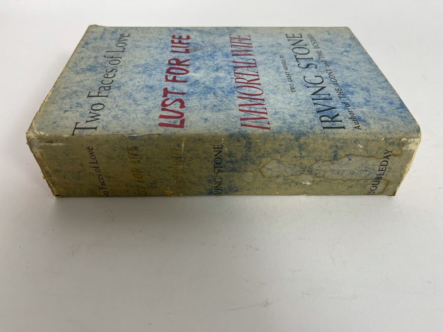 Signed Book Two Faces Of Love Lust For Life And Immortal Wife Signed By Irving Stone [Photo 4]