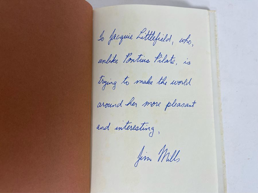 Signed Book The Gospel According To Pontius Pilate Signed By James R. Mills [Photo 4]