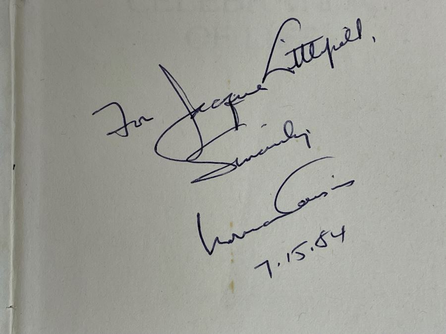 Signed First Edition 1974 Book The Celebration Of Life A Dialogue On Immortality And Infinity Signed By Norman Cousins [Photo 5]