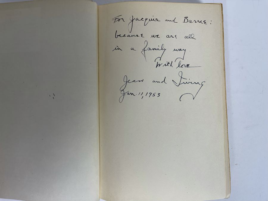 Signed 1951 Book They Also Ran The Story Of The Men Who Were Defeated For The Presidency Signed By Irving Stone [Photo 5]