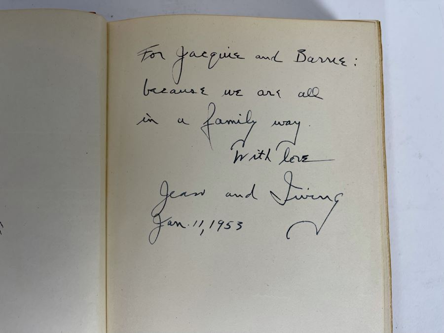 Signed 1951 Book They Also Ran The Story Of The Men Who Were Defeated For The Presidency Signed By Irving Stone [Photo 6]