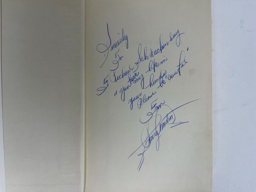 Signed First Edition 1956 Book Gloves, Glory And God An Autobiography Signed By Henry Armstrong [Photo 5]
