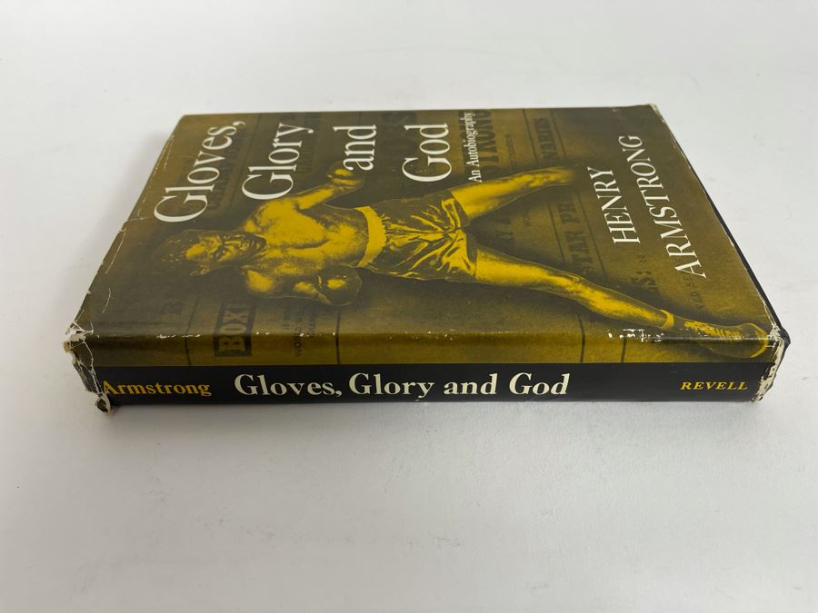 Signed First Edition 1956 Book Gloves, Glory And God An Autobiography Signed By Henry Armstrong [Photo 3]