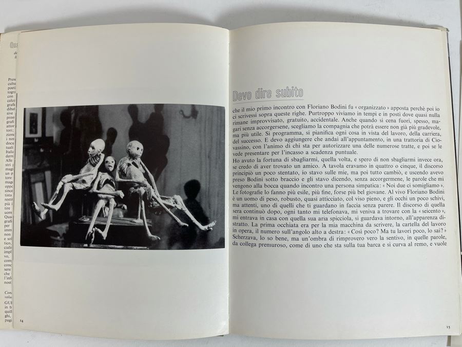 Signed Art Book Of Artist Floriano Bodini Sculptures Photography By Pepi Merisio Signed By Artist Floriano Bodini With Pair Of 8 X 10 B&W Photographs Of His Sculptures [Photo 11]