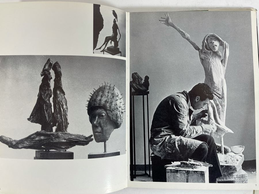 Signed Art Book Of Artist Floriano Bodini Sculptures Photography By Pepi Merisio Signed By Artist Floriano Bodini With Pair Of 8 X 10 B&W Photographs Of His Sculptures [Photo 10]