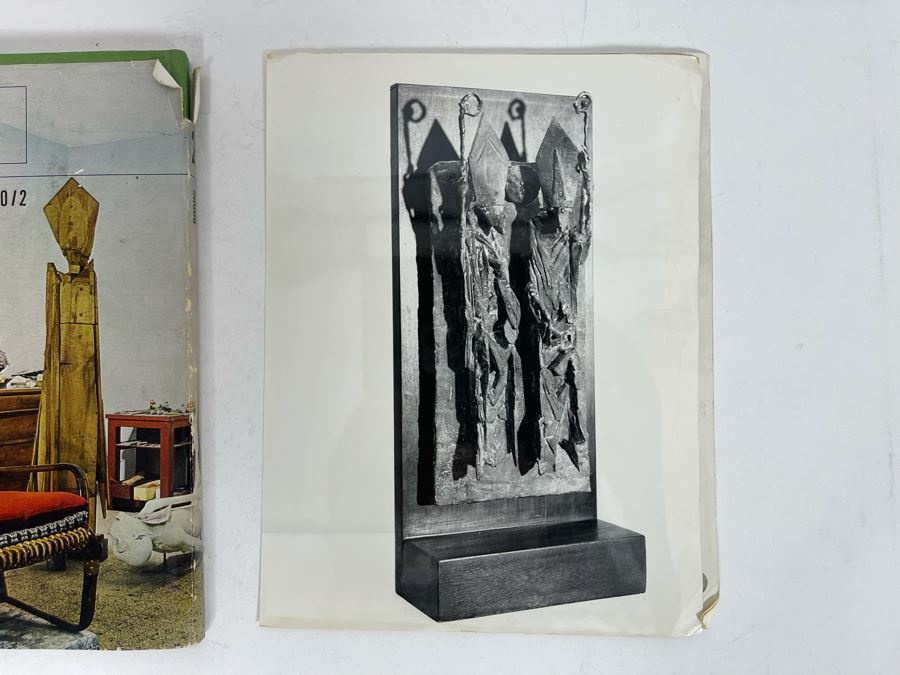 Signed Art Book Of Artist Floriano Bodini Sculptures Photography By Pepi Merisio Signed By Artist Floriano Bodini With Pair Of 8 X 10 B&W Photographs Of His Sculptures [Photo 13]
