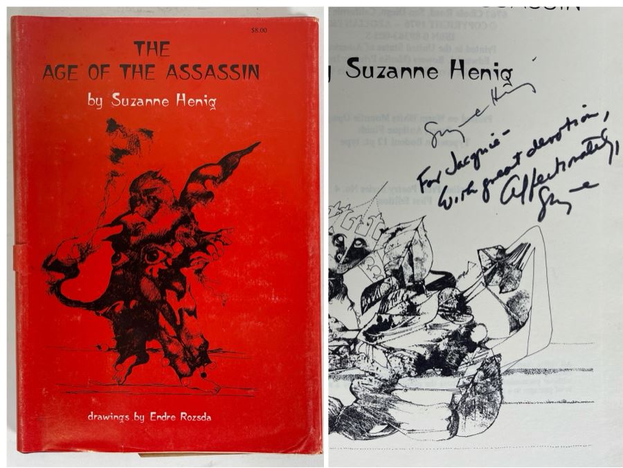 Signed First Edition 1976 Book The Age Of The Assassin By Suzanne Henig [Photo 1]