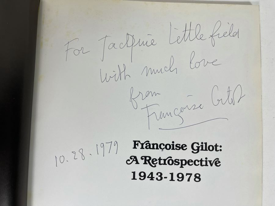 Signed Book Francoise Gilot: A Retrospective 1943-1978 Signed By Francoise Gilot (Girlfriend Of Pablo Picasso) [Photo 5]