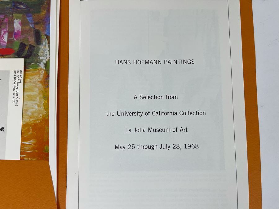 Hans Hofmann Paintings A Selection From The University Of California Collection La Jolla Museum Of Art 1968 Exhibit Catalog [Photo 4]