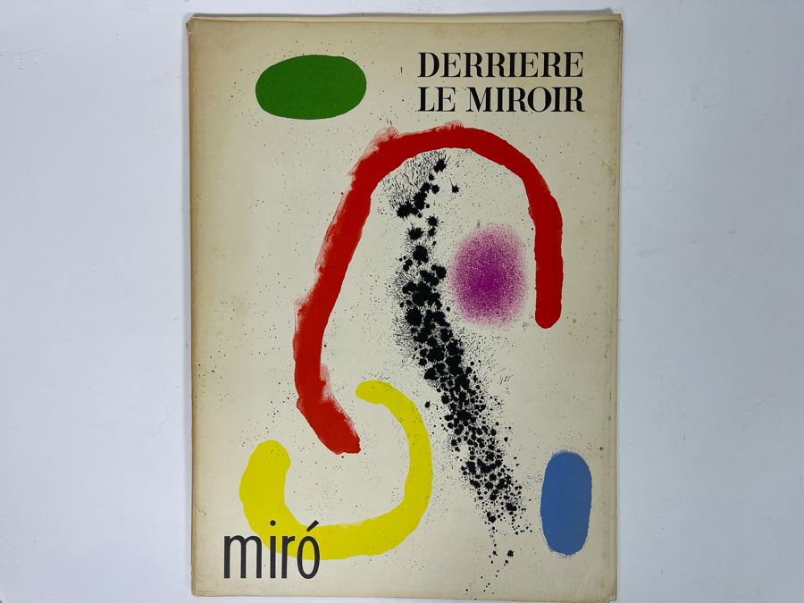 Joan Miro Derriere Le Miroir Softcover Book Original Edition Complete With 8 Color Lithographs Published By Maeght Editeur, Paris, 1961 Estimate $1,600 [Photo 3]
