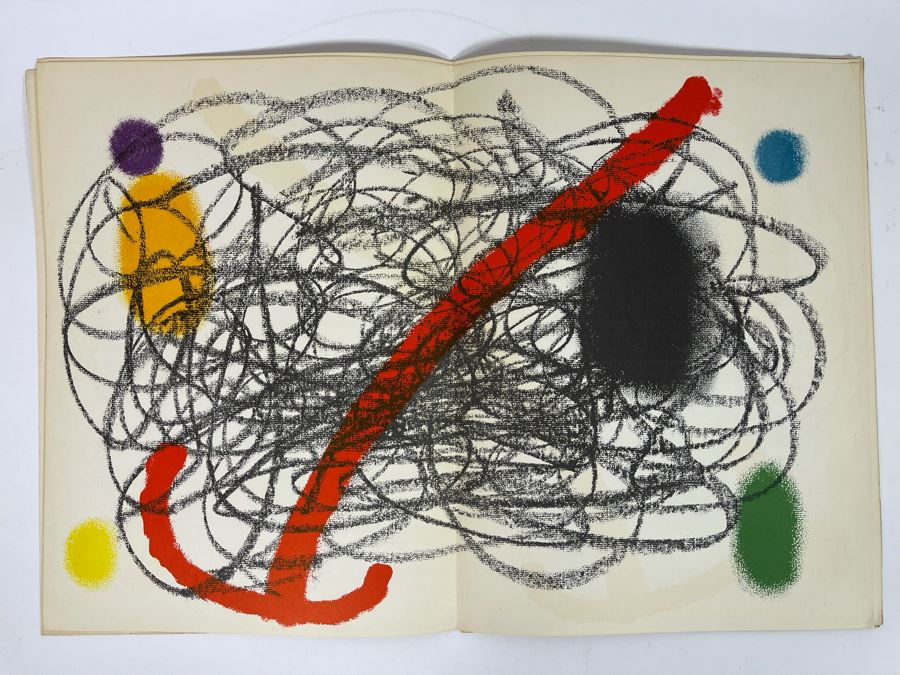 Joan Miro Derriere Le Miroir Softcover Book Original Edition Complete With 8 Color Lithographs Published By Maeght Editeur, Paris, 1961 Estimate $1,600 [Photo 8]