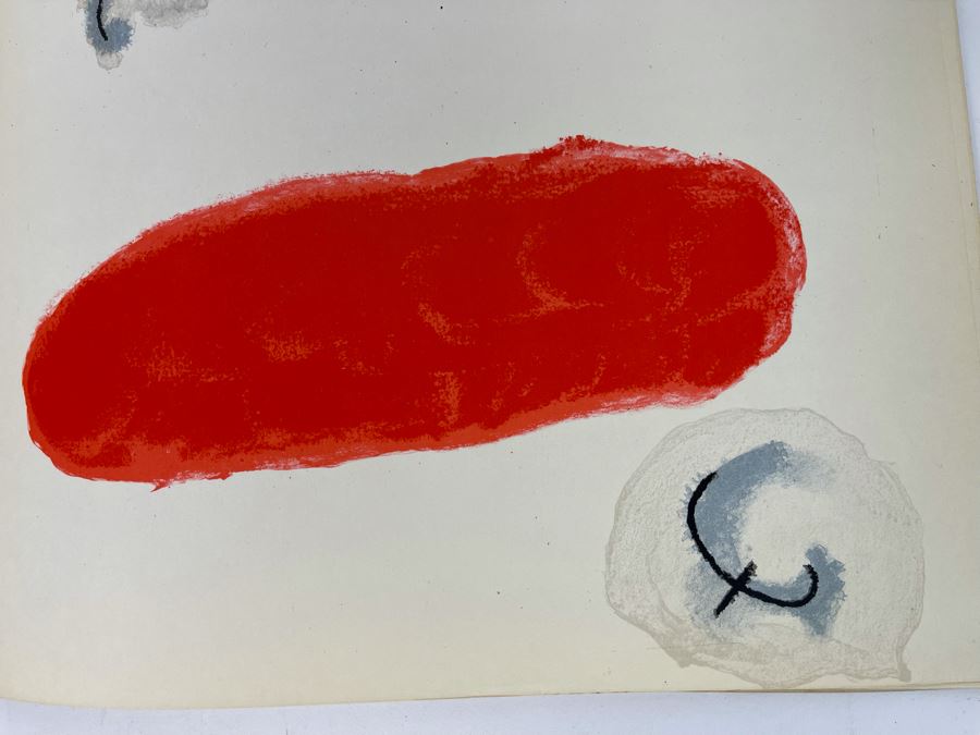 Joan Miro Derriere Le Miroir Softcover Book Original Edition Complete With 8 Color Lithographs Published By Maeght Editeur, Paris, 1961 Estimate $1,600 [Photo 11]