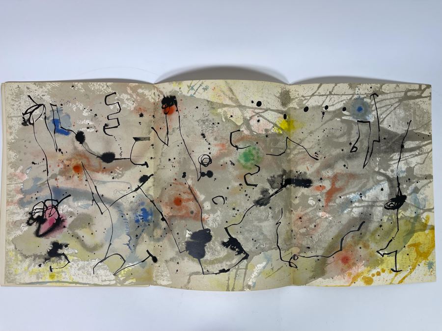 Joan Miro Derriere Le Miroir Softcover Book Original Edition Complete With 8 Color Lithographs Published By Maeght Editeur, Paris, 1961 Estimate $1,600 [Photo 13]