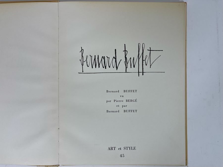 Art Et Style 45 Bernard Buffet Book [Photo 3]