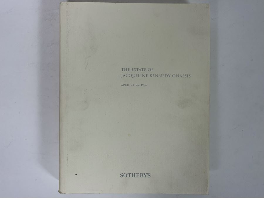 Sotheby's Hardcover Auction Catalog For The Estate Of Jacqueline Kennedy Onassis 1996 [Photo 2]