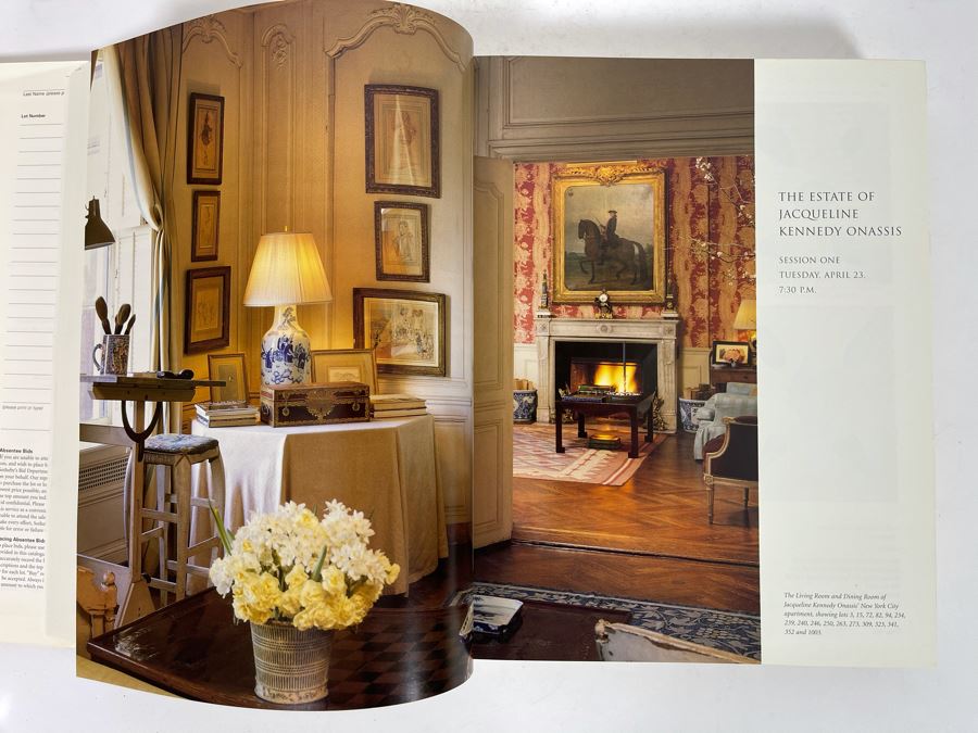 Sotheby's Hardcover Auction Catalog For The Estate Of Jacqueline Kennedy Onassis 1996 [Photo 7]
