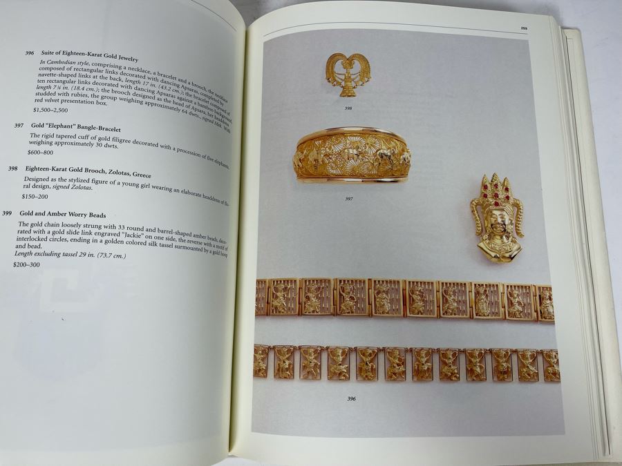 Sotheby's Hardcover Auction Catalog For The Estate Of Jacqueline Kennedy Onassis 1996 [Photo 12]