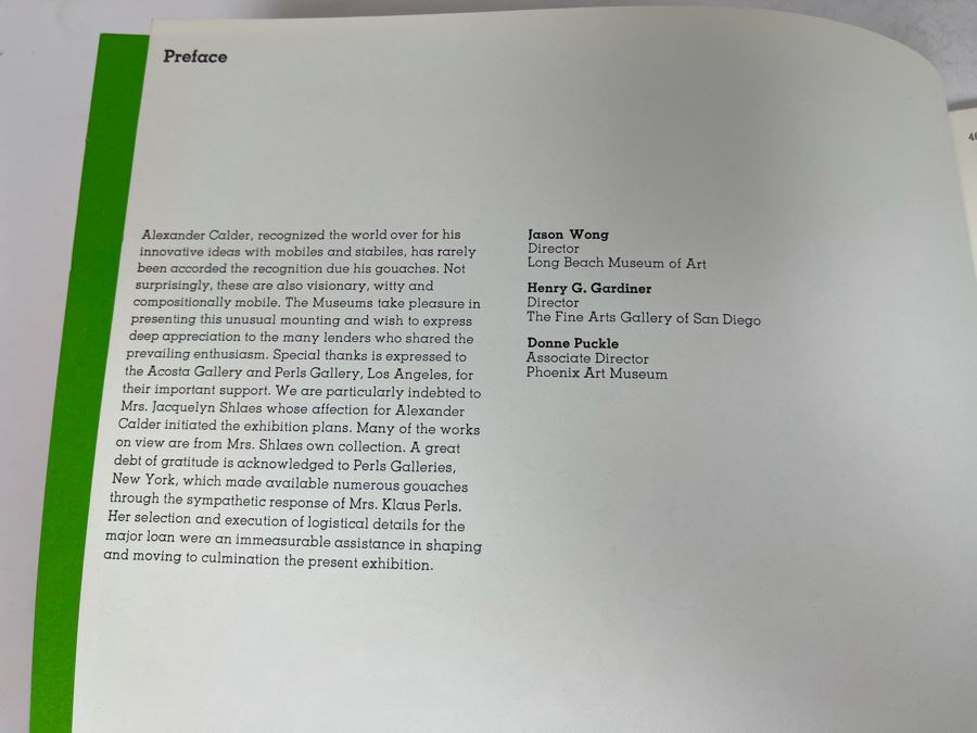 1970 Alexander Calder Exhibition Catalog Program For Calder Gouaches The Art Of Alexander Calder Long Beach Museum of Art [Photo 4]