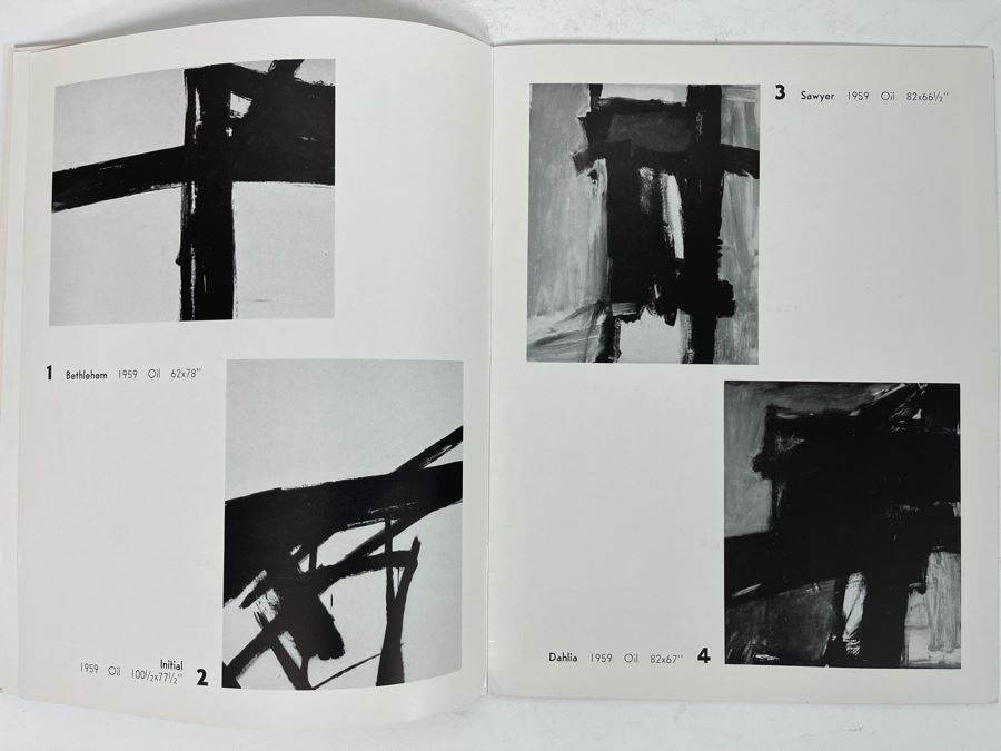 1960 Franz Kline Exhibition Catalog Sidney Janis Presents An Exhibition Of New Paintings By Franz Kline New York [Photo 6]