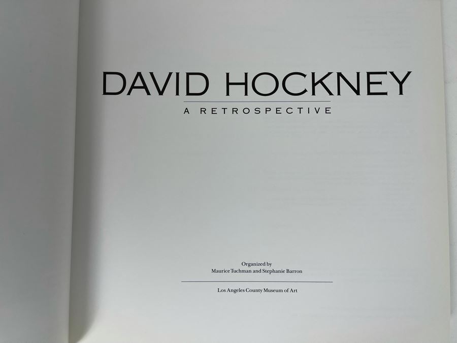 1988 First Edition David Hockney A Retrospective Catalog Of An Exhibition Held At The LA County Museum Of Art [Photo 5]