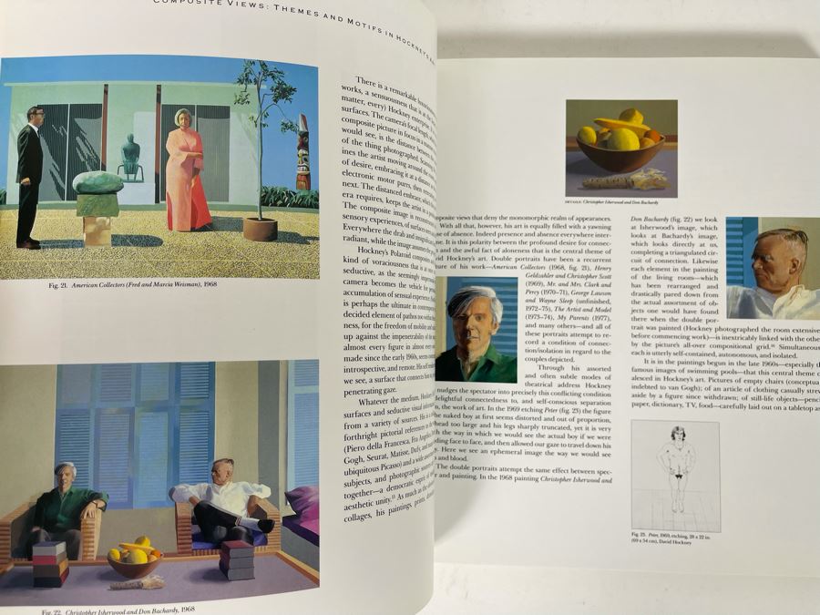 1988 First Edition David Hockney A Retrospective Catalog Of An Exhibition Held At The LA County Museum Of Art [Photo 8]