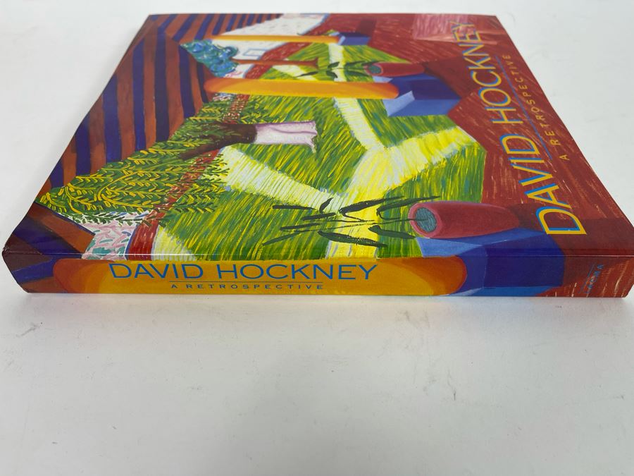 1988 First Edition David Hockney A Retrospective Catalog Of An Exhibition Held At The LA County Museum Of Art [Photo 2]