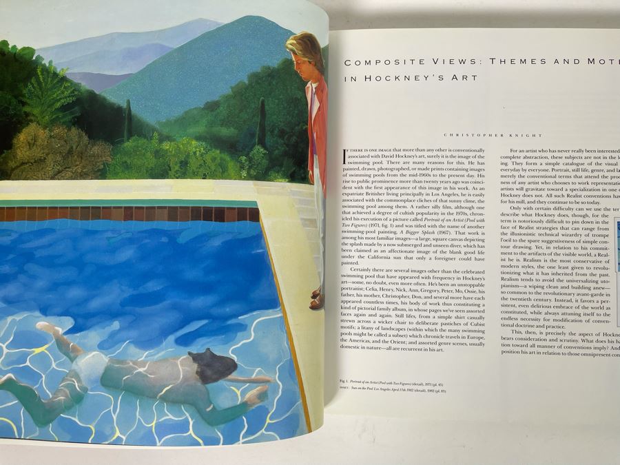 1988 First Edition David Hockney A Retrospective Catalog Of An Exhibition Held At The LA County Museum Of Art [Photo 9]
