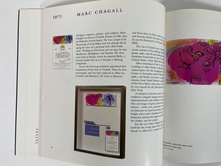 1983 First Edition Book Mouton Rothschild: Paintings For The Labels 1945-1981 Philippine De Rothschild [Photo 13]