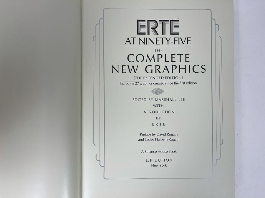 1988 Second Extended Edition Book - Erte At Ninety Five The Complete New Graphics The Extended Edition [Photo 8]