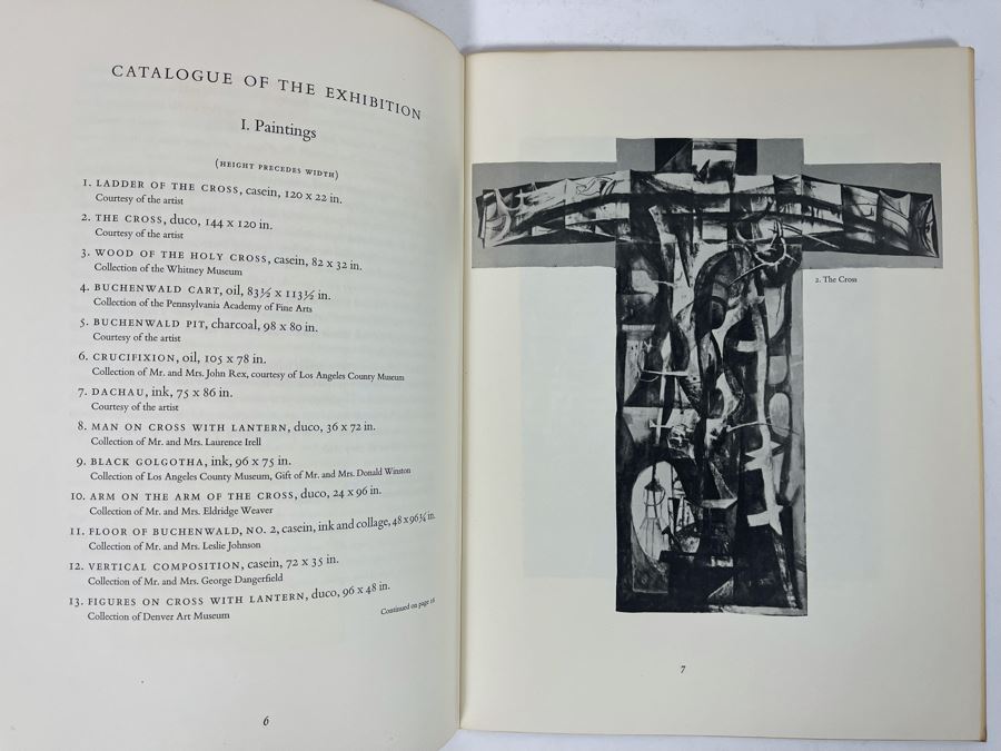1961 Exhibition Catalog Book Rico Lebrun Painting & Drawings With Notes By The Artist University Of Southern CA LA [Photo 4]