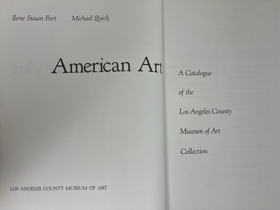1991 American Art A Catalogue Of The Los Angeles County Museum Of Art Collection Book [Photo 4]