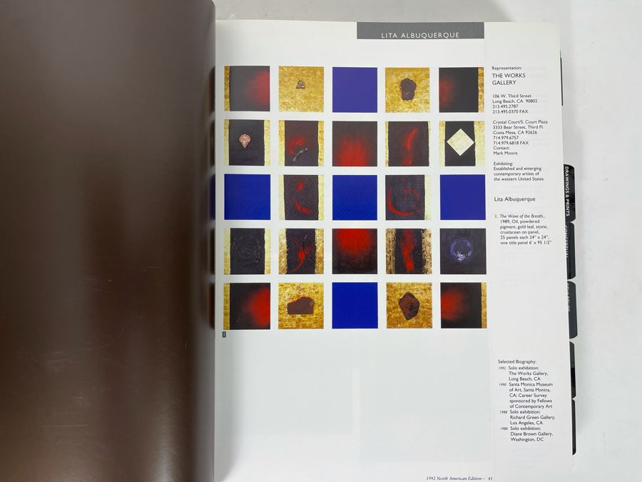 1992 The Fine Art Index North American Edition A Compendium Of Contemporary Art And Artists [Photo 5]