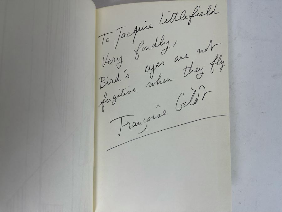 Signed 1976 First Edition Book The Fugitive Eye Poems And Drawings By Francoise Gilot Signed By Francoise Gilot (Girlfriend Of Pablo Picasso) [Photo 3]
