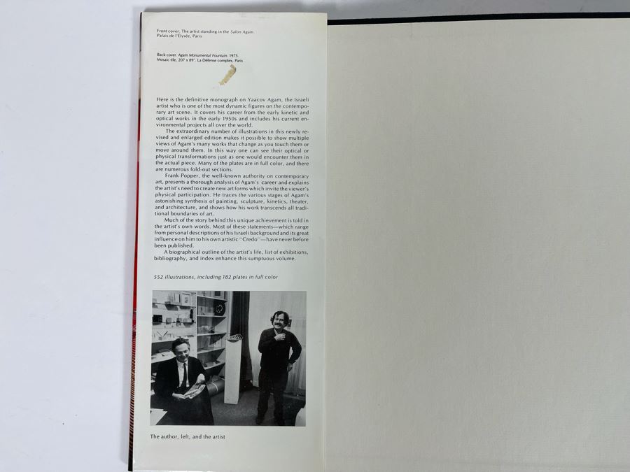 Revised 1980 Yaacov Agam Art Book By Frank Popper [Photo 3]
