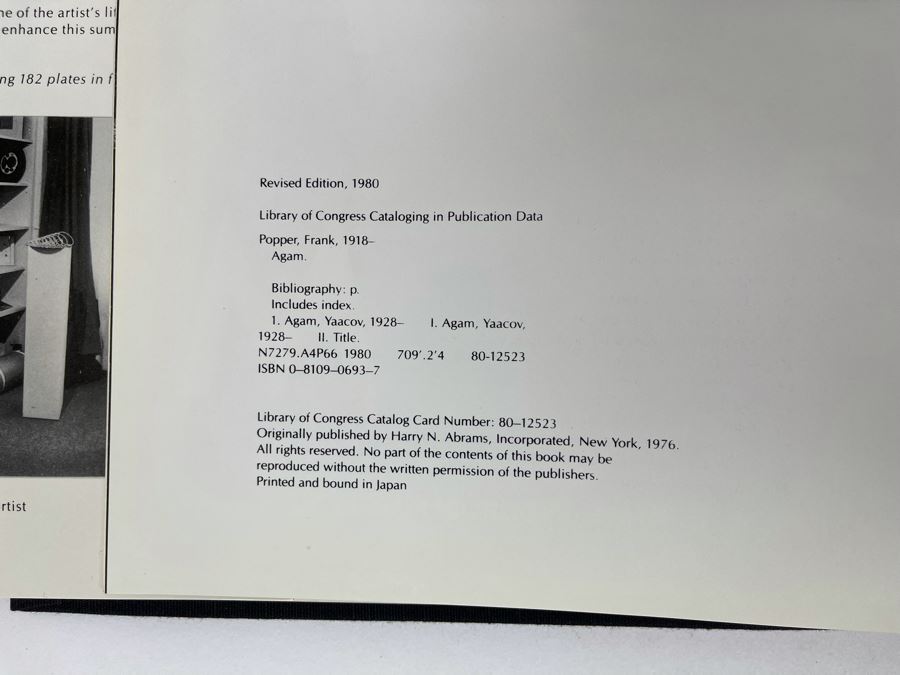 Revised 1980 Yaacov Agam Art Book By Frank Popper [Photo 5]