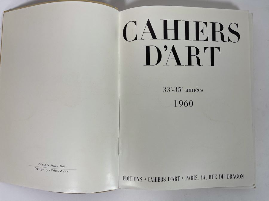 1960 Cahiers D'Art 33e-35e Annees Book Paris France Joan Miro [Photo 4]