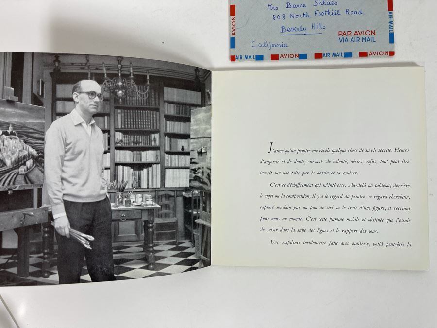 Signed Book With Signed Personalized Letter From Artist J. P. Capron (Jean Pierre Capron) [Photo 7]