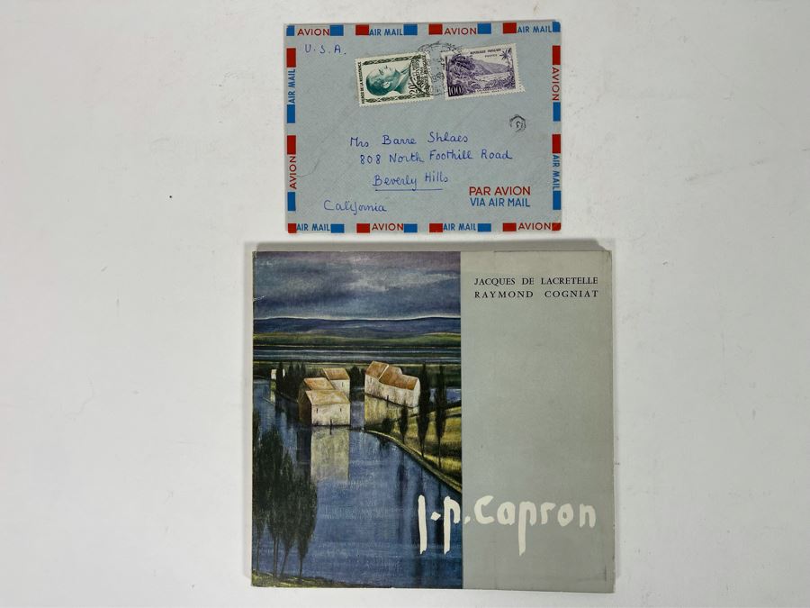 Signed Book With Signed Personalized Letter From Artist J. P. Capron (Jean Pierre Capron) [Photo 3]